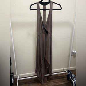 Light Brown Medium High Low Dress
